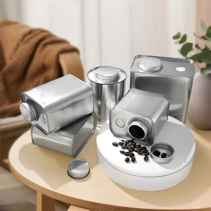Food Packaging Empty Metal Coffee Can 50g, 100g, 150g, 200g, or 250g with Valve