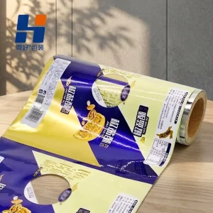Food Packaging Laminate Roll Film Custom Printed BOPP Aluminum Foil Water Soluble Multiple Extrusion Soft Opaque