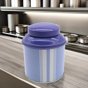 Food Safety Luxury Metal Tin Canister Custom Print Storage Tin for Butter Cookies Candy Snack & Festival Food Gifts