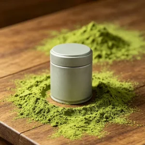 Food-grade Metal Can for Matcha, Coffee & Tea Sealed Package with Screw Lid Matte Round Shape
