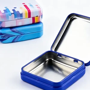 For Cosmetics Candies Jewelry Chocolate Daily Items Tin Portable Metal Storage Box With Lid