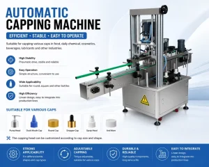 Four-Wheel Clamping Capping Machine for Shampoo, Beverage and Cosmetic Bottles