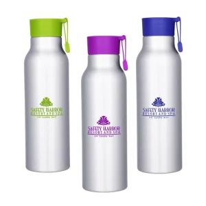 Free Sample BPA Free 600ml Water Aluminum Bottle Sublimation Metal Durable Drinking Custom Printing Wide Mouth Sports Bottle