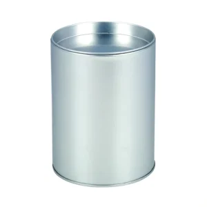 Free Sample Custom Design Large Round Tea Packaging Metal Tin Boxes