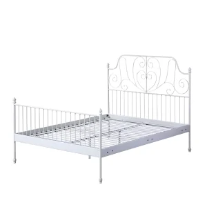 Free Sample Platform Cama Steel Iron Metal Bed Single Queen Metal Bed Frame