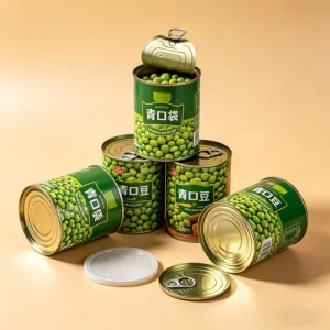 Fresh Keeping Tinplate Can for Dry Goods Airtight Easy open Empty Tin Can Dust proof Metal Container for Green Peas & Beans