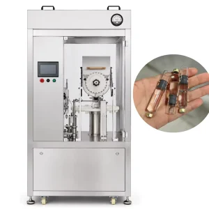 Full Automatic 3ml Single Chamber Glass Vial Cartridge Filling Capping Machine