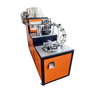 Full Automatic Combined Plastic Bottle Cap Folding Slitting and Cutting Machine