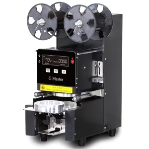 Full Automatic Electric Cup Sealing Machine for Beverage Bubble Tea Cans & Bottles Paper & Plastic Cups Heat Sealing