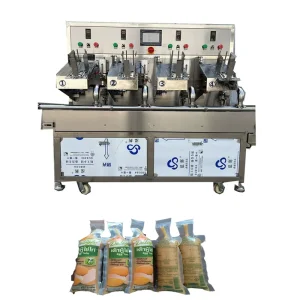 Full Automatic Fruit Shape Juice Packaging Bag Filling Sealing Machine Milk Pouch Filling Machine