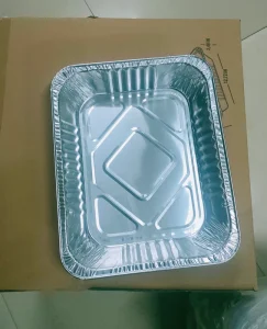 Full Size Disposable Aluminum Foil Container Pan and Food Box with Lid