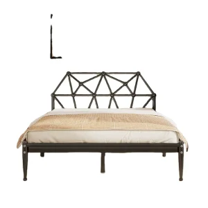 Full Size Steel Frame King size Metal Beds Frame for Kids Room Metal Platform Bed Strong Support Metal Beds