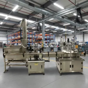 Fully Automatic Double-Head Rotary Vacuum Capping Machine for Food, Glass, Metal and Plastic Bottles and Cans
