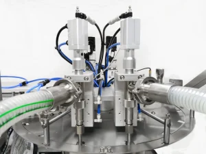 Fully Automatic Double-Head Sauce Filling Machine for Hot Pot Base, Honey Paste, and Self-Standing Suction-Nozzle Bags