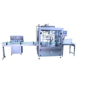 Fully Automatic Four-Head Filling Machine for Glass and Plastic Bottles, Liquid Inspection and Labeling