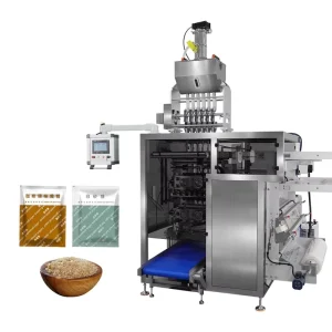 Fully Automatic Gluing Four side Sealing Pouch Multi line Filling and Packaging Machine for Sugar and Salt Packaging