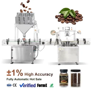 Fully Automatic Granule Filling and Capping Production Line with Disinfection Function for Coffee Beans and Nuts