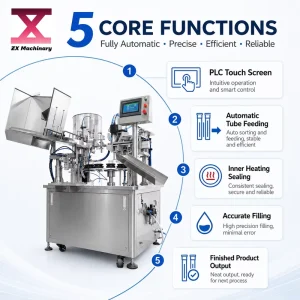 Fully Automatic Internal Heating Filling and Sealing Machine with Custom Volumetric Pump