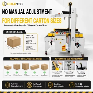 Fully Automatic Multi-Size Random Carton Case Sealing Machine