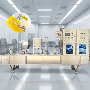 Fully Automatic Ready Meal Rice Bowl Filling, Sealing and Packaging Machine