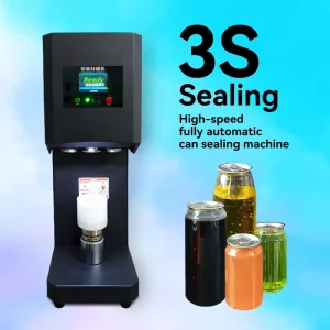 Fully Automatic Rotary Can Sealing Machine Suitable for Beverages Soda Water Coffee Milk Tea Manual Tray RYFGJ101C