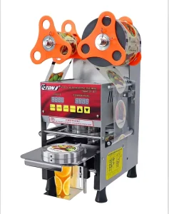Fully Automatic Sealing Machine with Digital Counter and Temperature Display for Paper and Plastic Cups