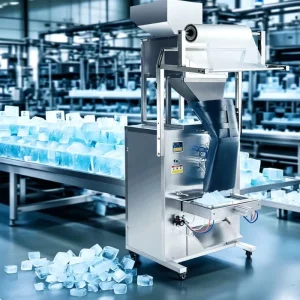 Fully Automatic Stainless Steel Food-Grade Ice Cube Sachet Pouch Filling and Sealing Machine