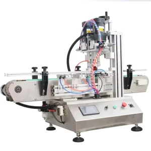 Fully Automatic Wine Bottle Rope Metal Lock Aluminum Cap Curling and Capping Machine
