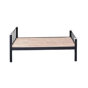 Furniture Bed Single Iron King Bed Frame Metal Single Bed with Wooden Bedroom Furniture