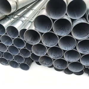 GI Galvanized Round Steel Pipe 40mm 1.2mm Hot Dip Steel Tube for Greenhouse Fence Post Handrail Industrial Use