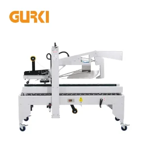 GURKI Auto Box Sealing Machine Automatic Top Bottom Tape Case Sealer Carton Sealing Machine