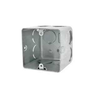 Galvanized Steel Junction Box, IP55, Silver Finish