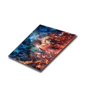 Glossy Aluminum Anime Metal Print High Resolution UV Printed Metal Art for Home Office & Gift