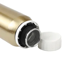 Glossy Gold Aluminum Tin Can Essential Oil Bottle 150ml with Tamper-Evident Cap