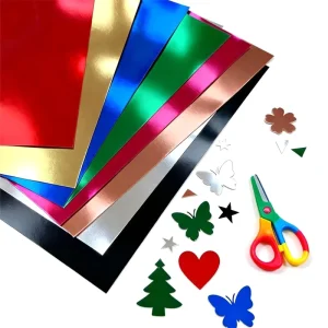 Glossy Sparkling Durable Recyclable 250GSM Printer Friendly Metallic Foil Paper