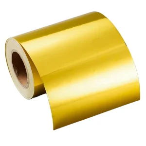 Glossy Waterproof Hot Stamping Aluminum Foil PET Film Adhesive Roll Flexographic Printing for Masking