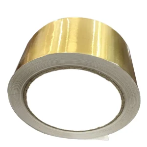 Gold Aluminum Foil Tape Self Adhesive Metalized Film Foil Tape for Duct Sealing