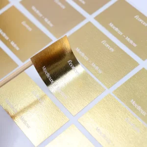 Gold Foil Logo Adhesive Stickers for Candle Jars, Bottles, and Boxes, Transparent/White, Waterproof