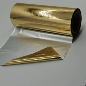 Gold Metallized PET Foil Thermal Laminating Film for Cake Drum Boards