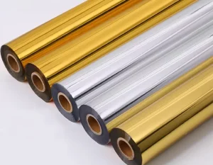 Gold Silver Hot Foil Stamping Aluminum Foil Material