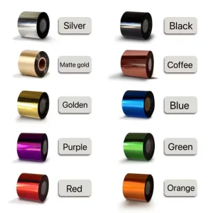 Gold and Silver Foil Rolls for Leather and Paper Hot Foil Stamping