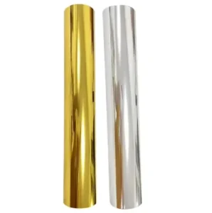 Gold and Silver Foil UVDTF Transfer Film Cold Peel High Gloss Strong Adhesion for Hard Surface Decoration