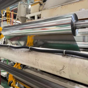 Golden Metallized PE-Coated Aluminum Foil Packaging Film Roll Moisture-Proof for Lamination