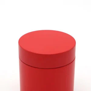 Greenmart GM1219 Light Weight Aluminum Foil Coffee Bean Cylinder Jar Coffee Tea Metal Container Box sealed Cans