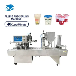 Guangzhou Pneumatic High Accuracy Automatic Cup and Plastic Bottle Sealing Machine with Beverage Application