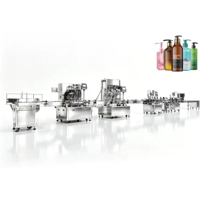 Guanyu Fully Automatic Liquid Filling and Capping Machine Line 4 Nozzle Automatic Liquid Soap Shampoo Filling Machine