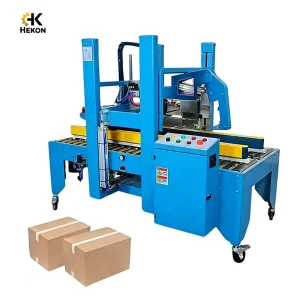 HEKON Fully Auto Adaptive Sealing System Folding Carton Sealer Adjustable Multi Size Random Sealer Carton Sealing Machine