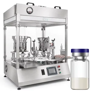 HEPA Filter Automatic Glass Vial Filling and Capping Machine for Freeze-Dried Powder