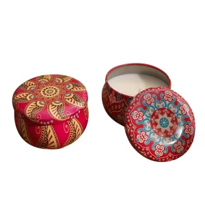 Handmade Custom Tinplate Container Solid Perfume Mint Lip Balm Candle Tin Can with Scent Custom Cosmetic Tins