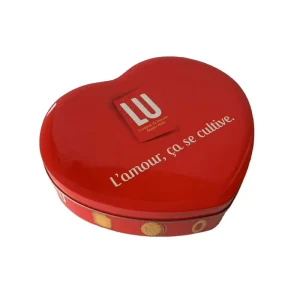 Heart Shape Custom Candy Gift Metal Packing Food Container Tin Box